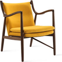 No. 45 Chair Mustard/Fabric/Walnut image.