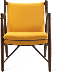 No. 45 Chair Mustard/Fabric/Walnut image.