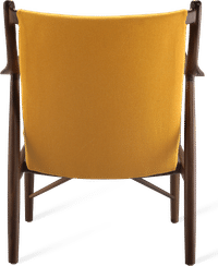 No. 45 Chair Mustard/Fabric/Walnut image.