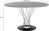 Noguchi Cyclone Table Black/102 CM image.