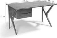 Nord Desk Walnut Veneer image.