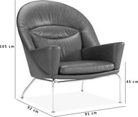 Oculus Chair Premium Leather/Black  image.