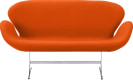 The Swan Sofa Wool/Orange image.