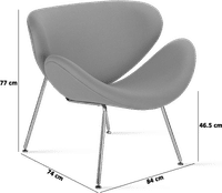 Orange Slice Chair Orange image.