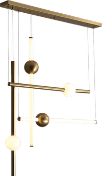 Orion Tubular Set Brushed Brass/Medium image.