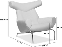 OX Chair  Premium Leather/Dark Tan image.