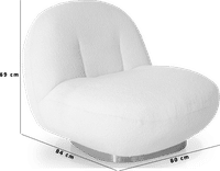 Pacha Style Lounge Chair Black/White image.