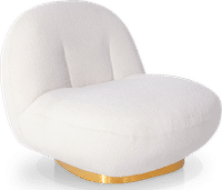 Pacha Style Lounge Chair Gold/White image.