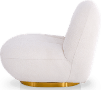 Pacha Style Lounge Chair Gold/White image.