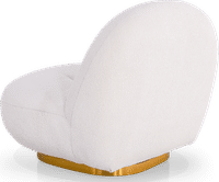Pacha Style Lounge Chair Gold/White image.