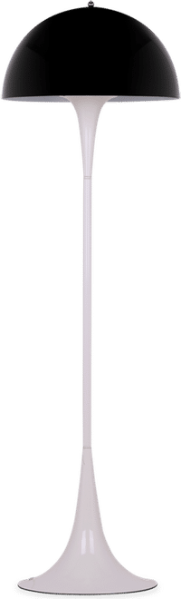Panthella Style Floor Lamp Black image.