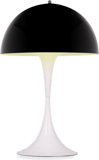Panthella Style Table Lamp Black image.