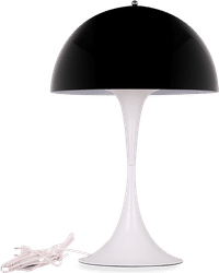 Panthella Style Table Lamp Black image.