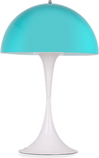 Panthella Style Table Lamp Aqua Blue image.