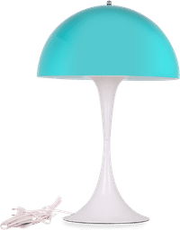 Panthella Style Table Lamp Aqua Blue image.
