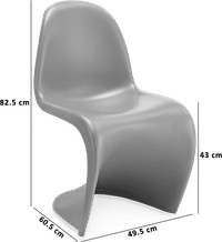 Panton S Chair  White image.
