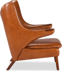 Teddy Bear Chair Premium Leather/Dark Tan image.