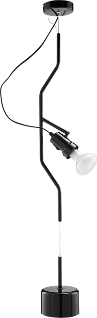 Parentesi Floor To Ceiling Style Lamp Black image.