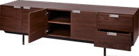 Pastoe Frame Style Media Unit Walnut Veneer image.