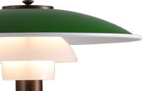 PH 3/2 Style Table Lamp - Brass PH Green image.