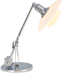 PH 2-2 Piano Style Table Lamp Chrome image.