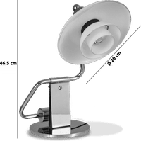 PH 2-2 Piano Style Table Lamp Chrome image.