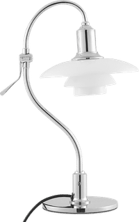 PH 2-2 Question Mark Style Table Lamp Chrome image.