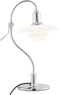 PH 2-2 Question Mark Style Table Lamp Chrome image.