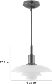 PH 3/2 Pendant Lamp Chrome image.