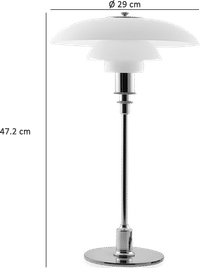 PH 3/2 Style Table Lamp Black image.
