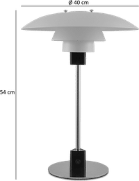 PH 4/3 Style Table Lamp White image.