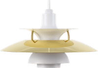 PH 5 Pendant Lamp - Mini White N Brass image.