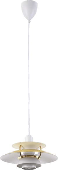PH 5 Pendant Lamp - Mini White N Brass image.