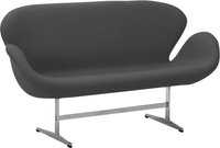 The Swan Sofa Wool/Charcoal Grey image.