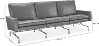 PK31 3 Seater Sofa Black  image.