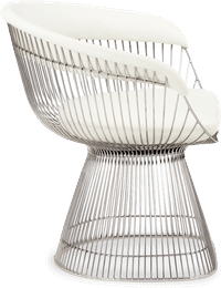 Platner Armchair White image.