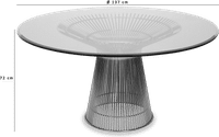 Platner Inspired Dining Table Gold image.