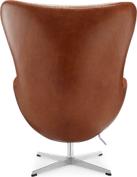 The Egg Chair Premium Leather/With piping/Dark Tan image.