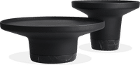 Poller Coffee Table  Black Marble/Black image.