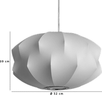 Propeller Bubble Pendant Light White image.