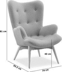 R160 Contour Chair Wool/Light Pebble Grey image.