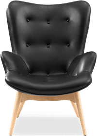 R160 Contour Chair Premium Leather/Black  image.