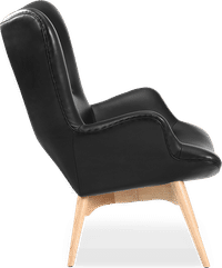 R160 Contour Chair Premium Leather/Black  image.
