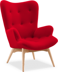 R160 Contour Chair Wool/Deep Red image.