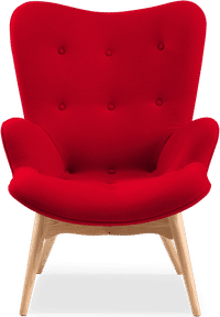 R160 Contour Chair Wool/Deep Red image.