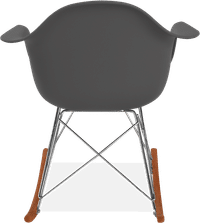 RAR Style Plastic Rocking Chair    Basalt/Dark Wood image.