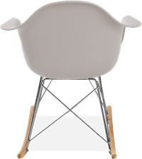 RAR Style Plastic Rocking Chair    Light Grey/Light Wood image.