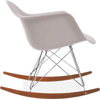 RAR Style Plastic Rocking Chair    Mauve/Dark Wood image.