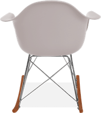 RAR Style Plastic Rocking Chair    Mauve/Dark Wood image.