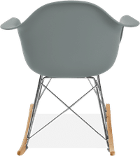 RAR Style Plastic Rocking Chair    Moss Grey/Light Wood image.